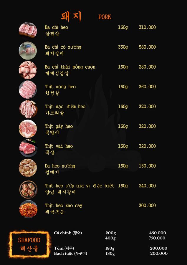 Menu trang 8