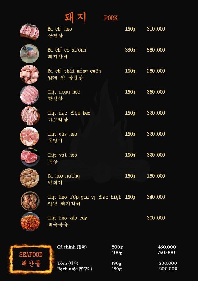 Menu trang 9