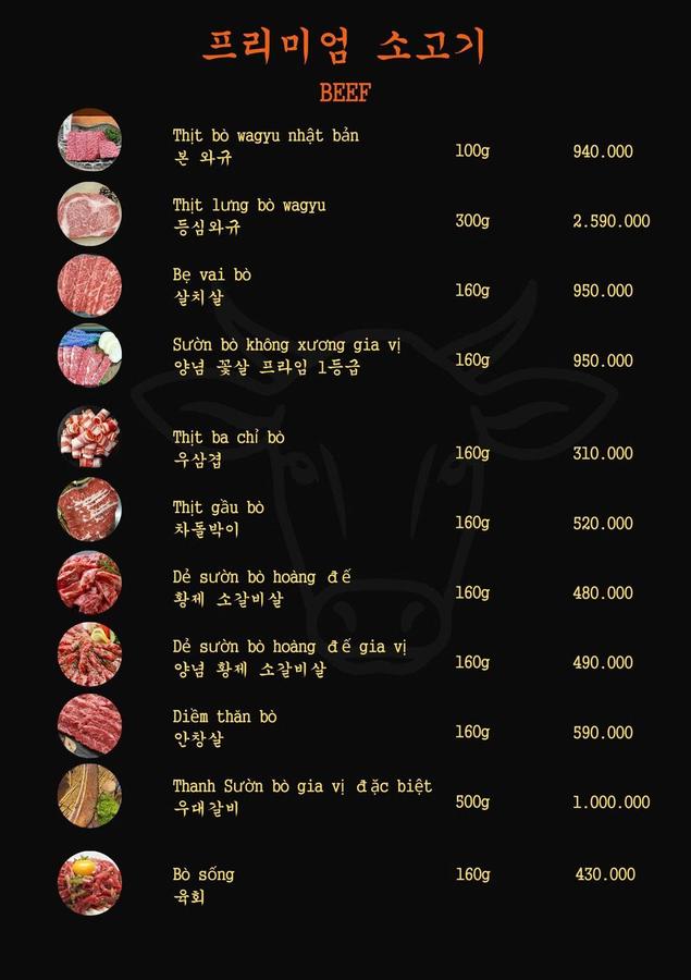 Menu trang 13